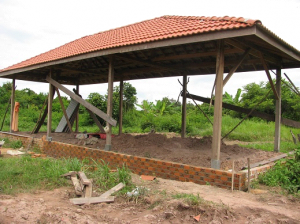 Making elevated floor