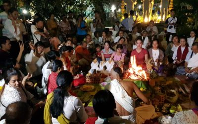 Yajna in Local Ceremony in Wat Preah Theat