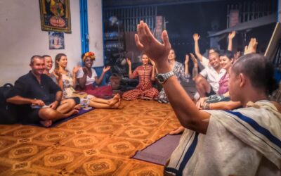 Sunday program in Yashodapura Ashram(Hare Krishna Center Siem Reap)